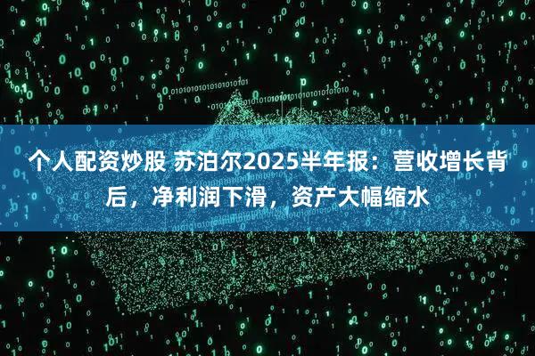个人配资炒股 苏泊尔2025半年报：营收增长背后，净利润下滑，资产大幅缩水